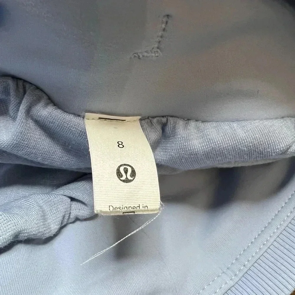 Lululemon Beyond the Studio Blue Linen size 8